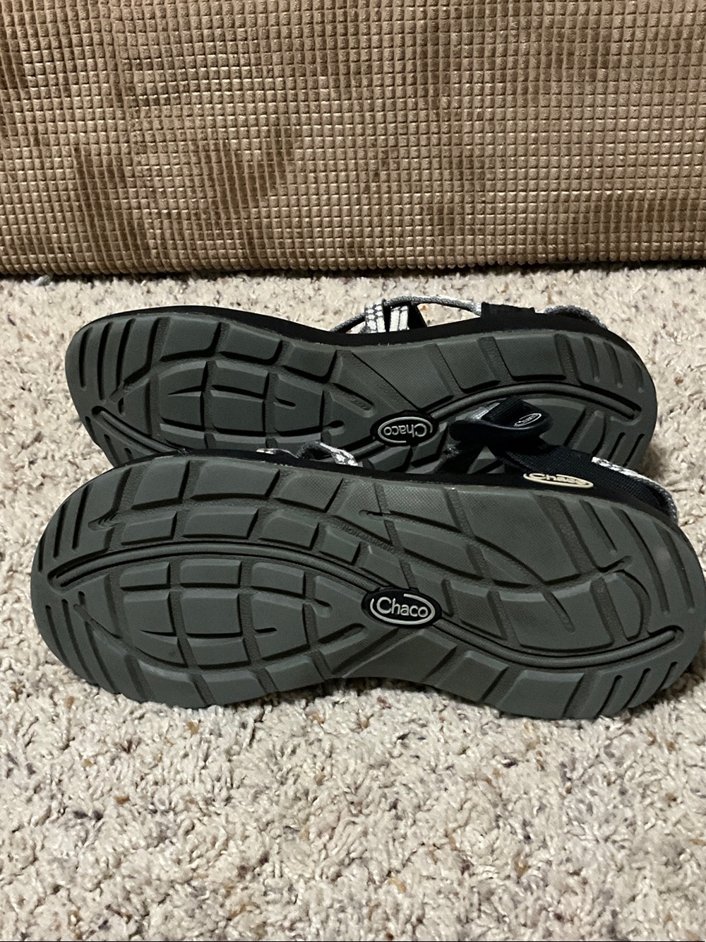 Chaco Black Sandals with White Speckled Straps - Picture 10 of 12